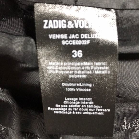 Zadig & Voltaire Jackets & Coats Nwot Zadig And Voltaire Deluxe
